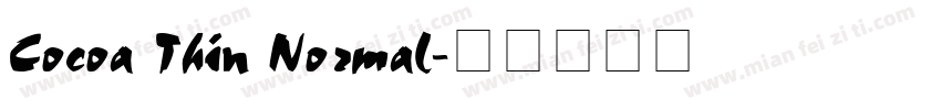 Cocoa Thin Normal字体转换